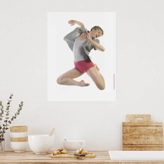 Dancer met grijze jas poster (Keuken)