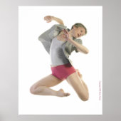 Dancer met grijze jas poster (Voorkant)