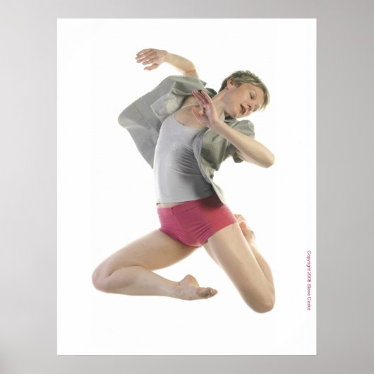 Dancer met grijze jas poster (Voorkant)