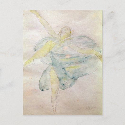 Dancer met veils briefkaart (Voorkant)