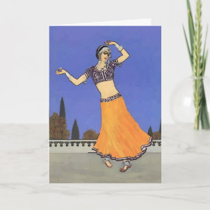 Dancer Midden-Oosten Feestdagen Kaart