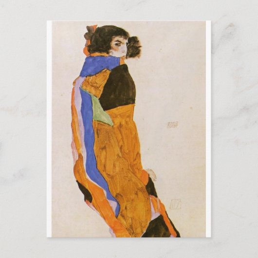 Dancer Moa door Egon Schiele Briefkaart (Voorkant)