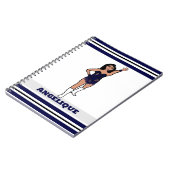 Dancer Navy Fringe Notitieboek #2 (Linkerzijde)