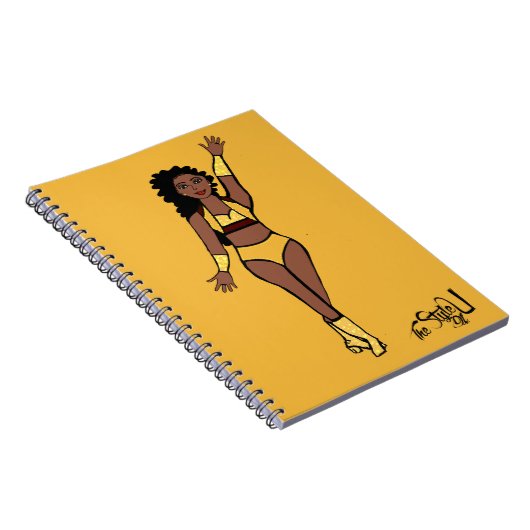 Dancer Notitieboek Gold / Cherry (Rechterzijde)