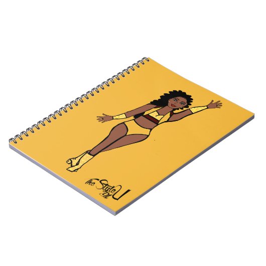 Dancer Notitieboek Gold / Cherry (Linkerzijde)