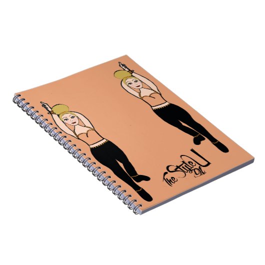 Dancer Notitieboek Peach / Zwart (Rechterzijde)