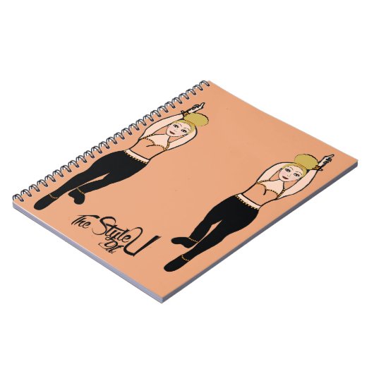 Dancer Notitieboek Peach / Zwart (Linkerzijde)