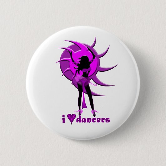 Dancer *Onca* Ronde Button 5,7 Cm (Voorkant)