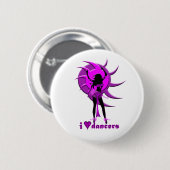 Dancer *Onca* Ronde Button 5,7 Cm (Voorkant /achterkant)