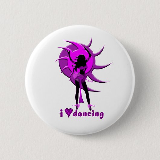 Dancer *Onca* Ronde Button 5,7 Cm (Voorkant)