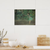 Dancer op het werkgebied door Edgar Degas,  ballet Poster (Keuken)