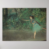 Dancer op het werkgebied door Edgar Degas,  ballet Poster (Voorkant)