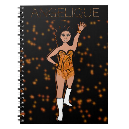 Dancer Oranje Fringe Notitieboek #2 (Voorkant)