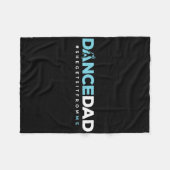 Dancer papa Papa Dance leraar danserend Perf Fleece Deken (Voorkant (Horizontaal))