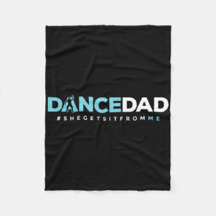 Dancer papa Papa Dance leraar danserend Perf Fleece Deken