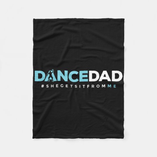 Dancer papa Papa Dance leraar danserend Perf Fleece Deken (Voorkant)
