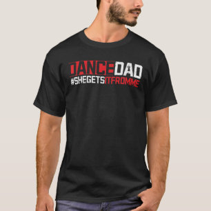 Dancer papa Papa Dance leraar danserend Perf T-shirt