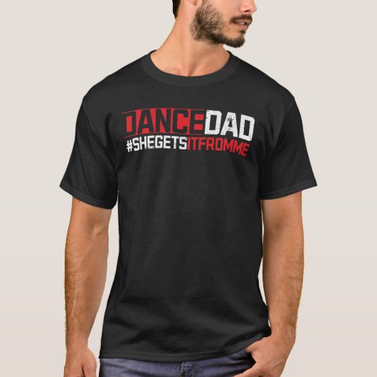 Dancer papa Papa Dance leraar danserend Perf T-shirt (Voorkant)
