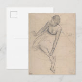 Dancer past haar dipper aan briefkaart (Voorkant / Achterkant)