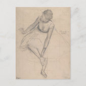 Dancer past haar dipper aan briefkaart (Voorkant)