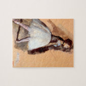 Dancer Permanent door Edgar Degas,  balletkunst Legpuzzel (Horizontaal)
