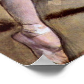 Dancer Permanent door Edgar Degas, balletkunst Poster (Hoek)