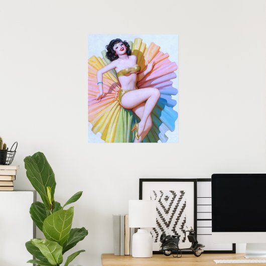 Dancer Pin Up Poster (Thuiskantoor)