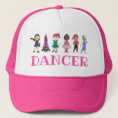 DANCER Pink Ballet Tap Jazz Lyrical Acro Teacher Trucker Pet (Voorkant)