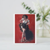 Dancer Pinup Briefkaart (Staand voorkant)