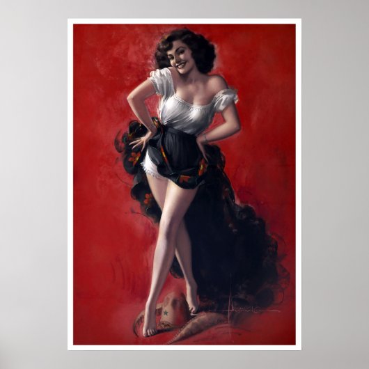 Dancer Pinup Poster (Voorkant)