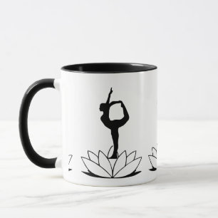 Dancer Pose-Mok - door Yoga geïnspireerde cadeaus Mok