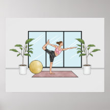 Dancer Pose Yoga Natarajasana Balans Workout Meisj