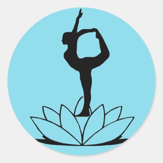 Dancer Pose - Yoga Sticker (Voorkant)