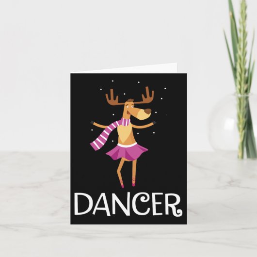 Dancer Prancer kerstdanserrenrenrenrenrendieres Kaart (Voorkant)
