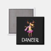 Dancer Prancer kerstdanserrenrenrenrenrendieres Magneet (Voorkant / Achterkant)