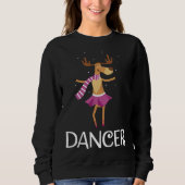Dancer Prancer kerstdanserrenrenrenrenrendieres Trui (Voorkant)