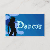 Dancer-profielkaart -  visitekaartje (Achterkant)