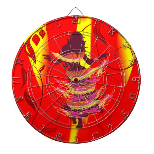 Dancer *Rayjii* Dartbord (Voorkant)
