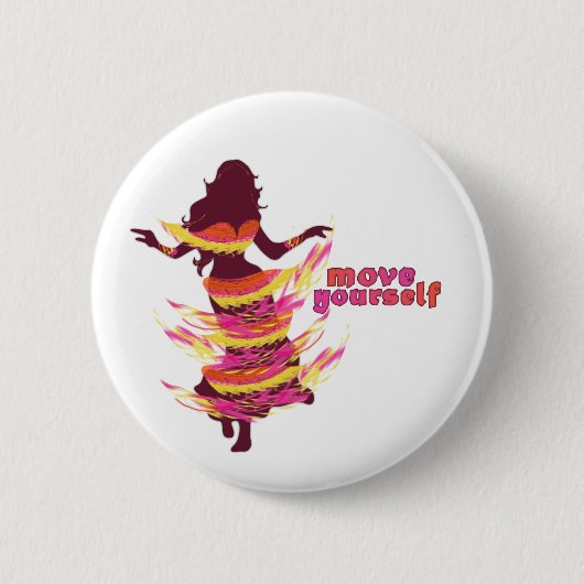 Dancer *Rayjii* Ronde Button 5,7 Cm (Voorkant)
