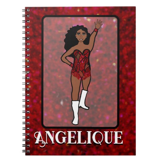 Dancer Red Fringe Notitieboek #1 (Voorkant)