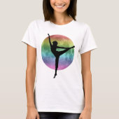 Dancer regenboog maan T-shirt (Voorkant)