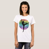 Dancer regenboog maan T-shirt (Voorkant volledig)