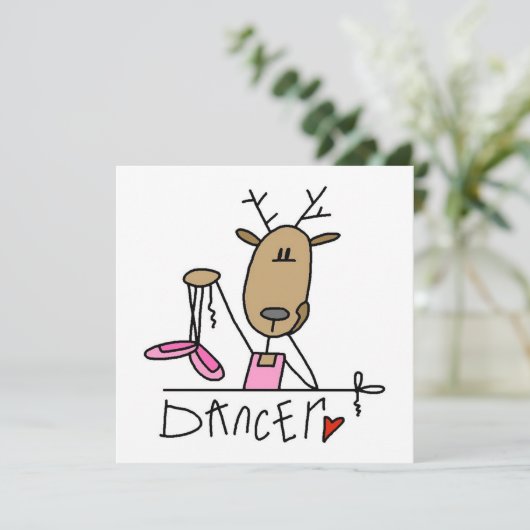 Dancer Reindeer T-shirts en cadeautjes (Staand voorkant)