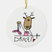 Dancer Reindeer T-shirts en cadeautjes Keramisch Ornament (Voorkant)