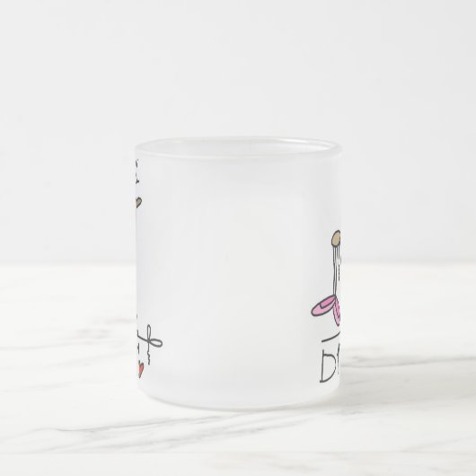 Dancer Reindeer T-shirts en cadeautjes Matglas Koffiemok (Center)