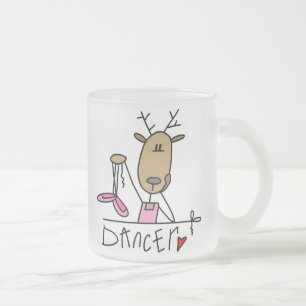 Dancer Reindeer T-shirts en cadeautjes Matglas Koffiemok