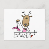 Dancer Reindeer Tshirts en Gifts Briefkaart (Voorkant)
