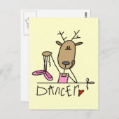 Dancer Reindeer Tshirts en Gifts Briefkaart (Voorkant / Achterkant)
