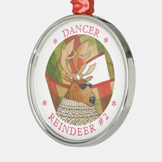 DANCER RENDIER Premium Rond Ornament (Links)