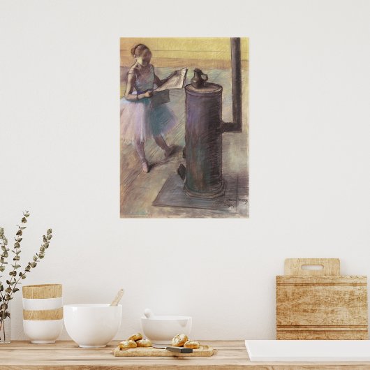 Dancer Resting by Edgar Degas,  balletkunst Poster (Keuken)